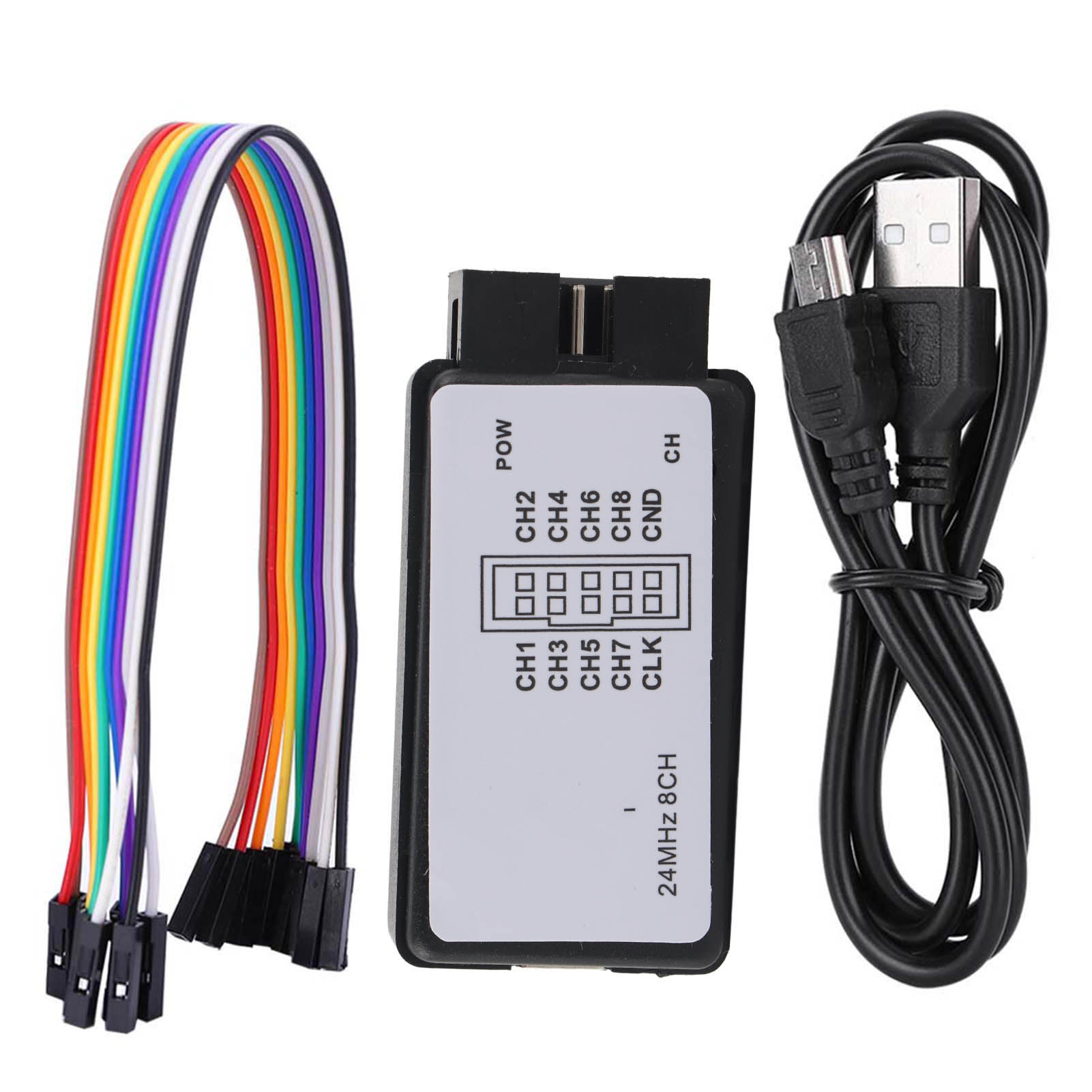 Logic Analyzer Usb - Analisador Lógico USB de 24MHz, Conjunto