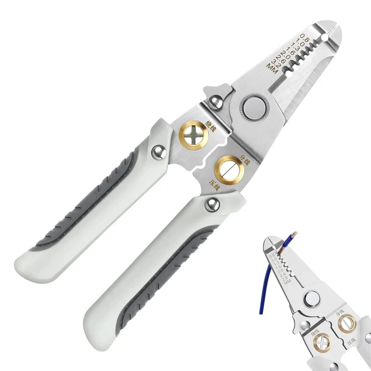Wire Stripper Cutter - 6 em 1 descascador de fio