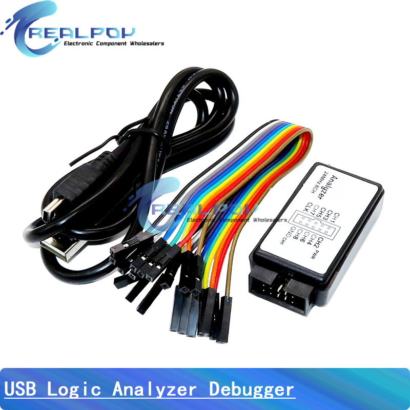 Logic Analyzer Usb - Analisador lógico usb 24mhz 8 canais