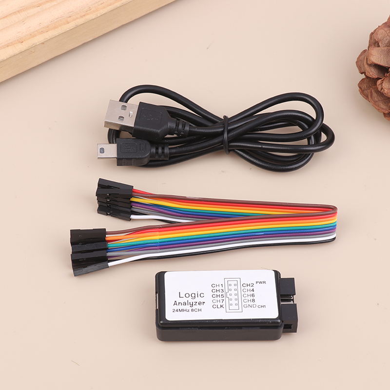 Logic Analyzer Usb - Analisador Lógico USB 24MHz com 8