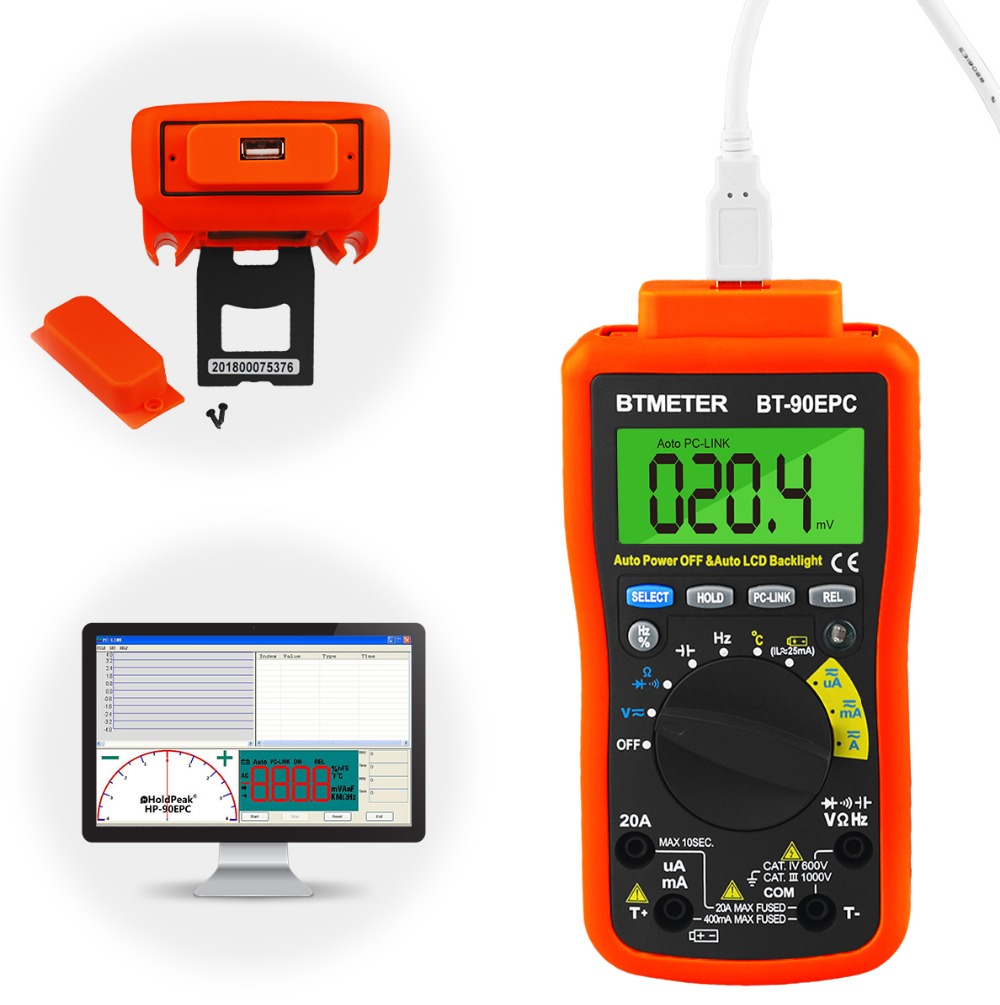 Logic Analyzer Usb - Multímetro Digital de Alcance Automático, BT-90EPC,