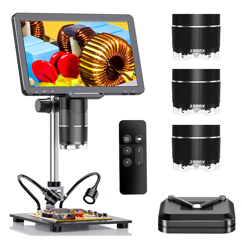 Diy Microscope For Electronics Repair - Microscópio digital hdmi 2500x, 3 lentes,