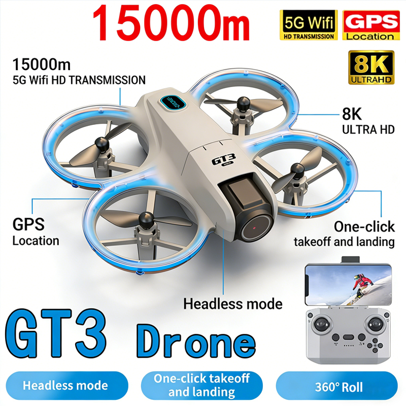 Novo GT3 MAX Drone 8K HD Fotog - Diy Drone Electronics Kit avaliação e preço
