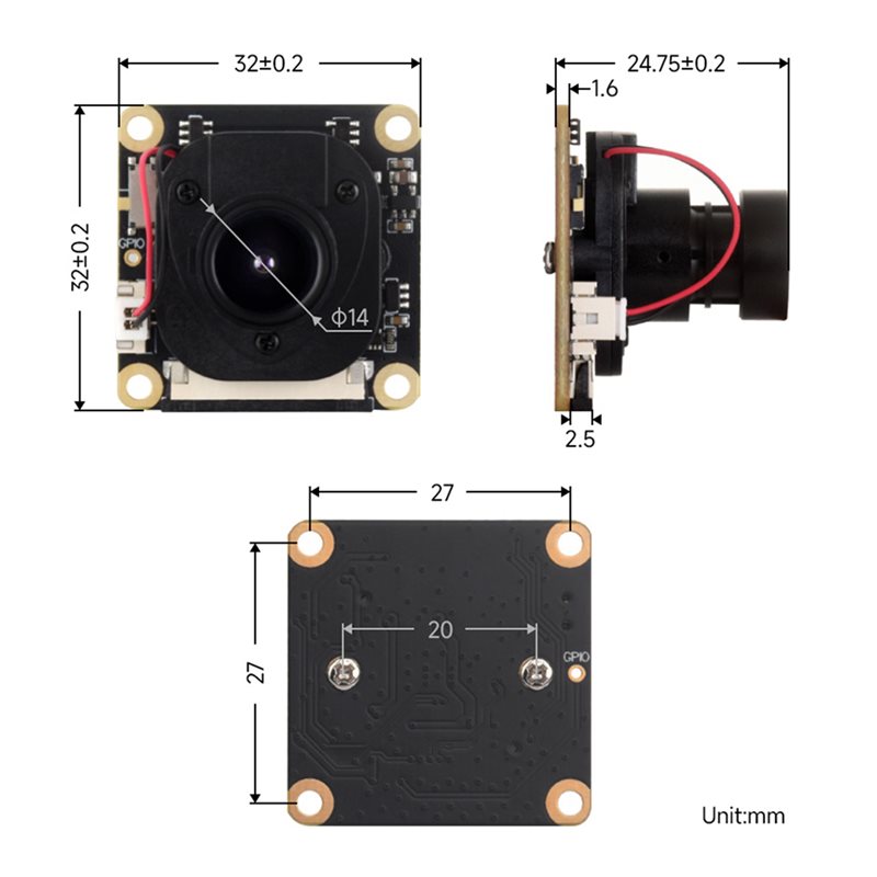Câmera PHILE-3X IMX290-83 IR-C - Raspberry Pi Zero avaliação e preço