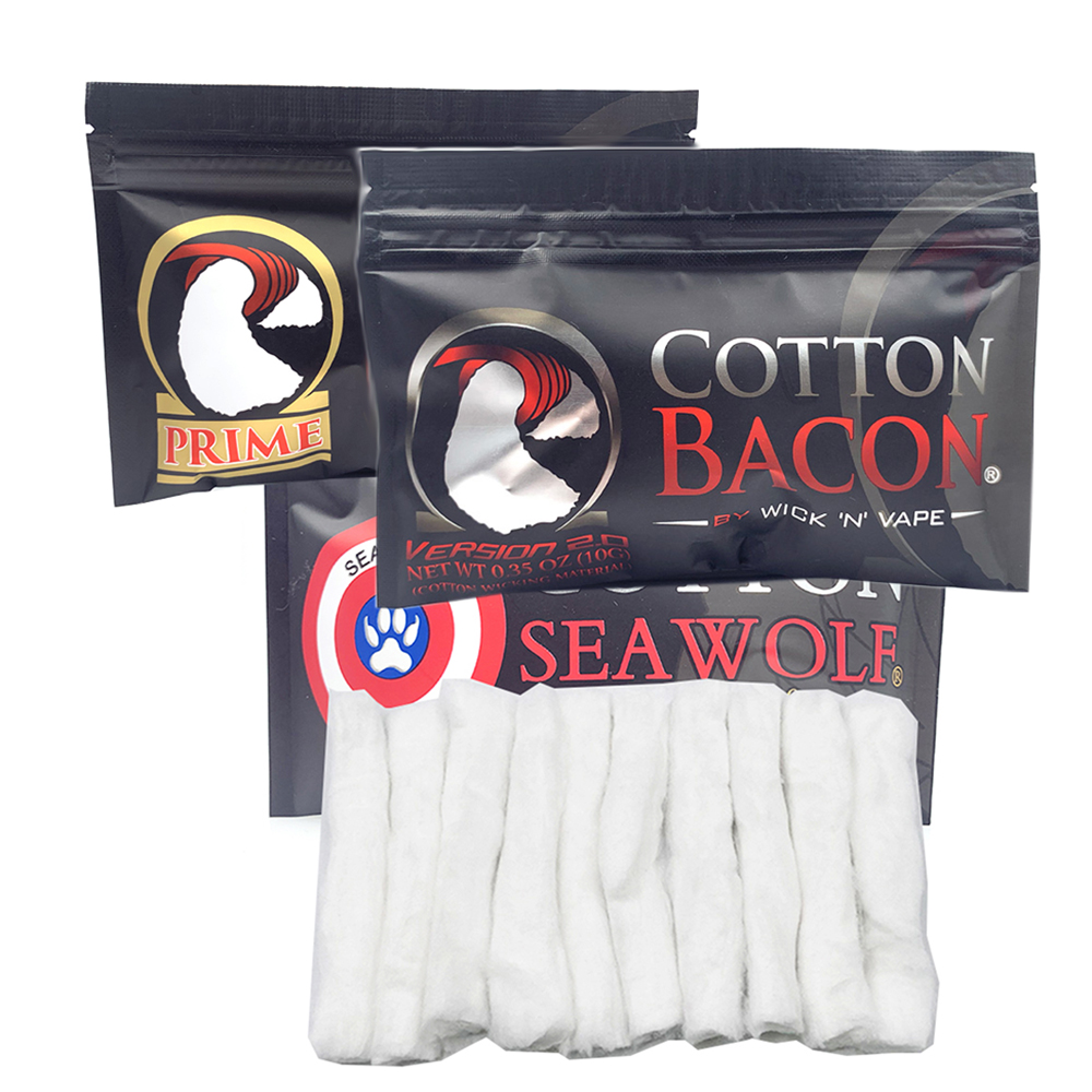 2 pacote de algodão bacon prim - Diy Vape Electronics avaliação e preço