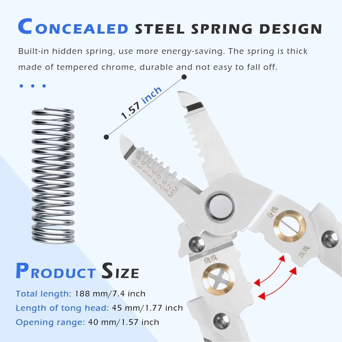 6 em 1 descascador de fio espe - Wire Stripper Cutter avaliação e preço