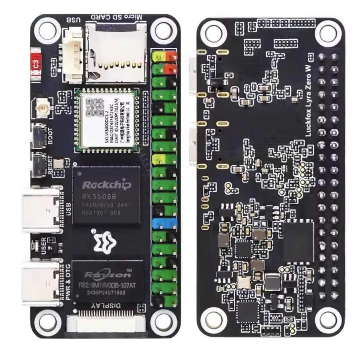 Placa Luckfox Lyra Zero W RK35 - Raspberry Pi Zero avaliação e preço