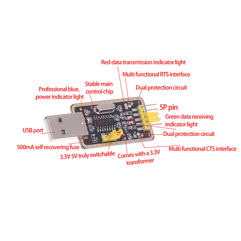 Módulos de Porta Serial CH340G - Arduino Diy Electronics avaliação e preço