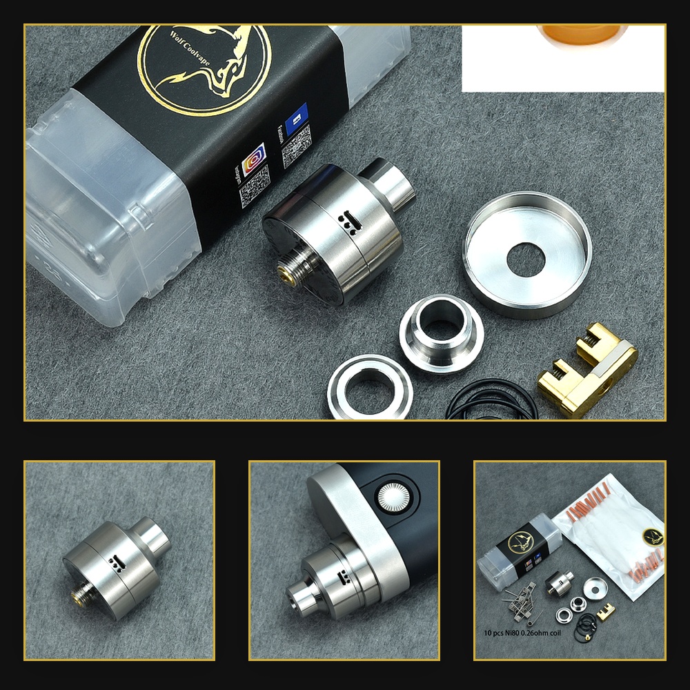 Atomizador Wolfcoolvape Nissho - Diy Vape Electronics avaliação e preço